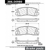 Stop Tech/ Power Slot Brake Pad - 306.06980