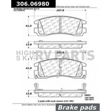 Stop Tech/ Power Slot Brake Pad - 306.06980