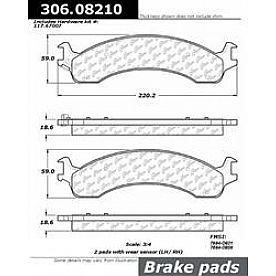 Stop Tech/ Power Slot Brake Pad - 306.08210