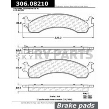 Stop Tech/ Power Slot Brake Pad - 306.08210