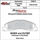 Wilwood Brakes Brake Pad - 150-D1328K