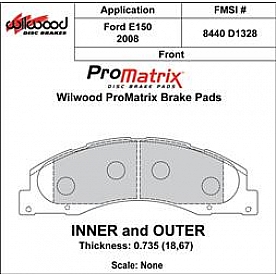 Wilwood Brakes Brake Pad - 150-D1328K