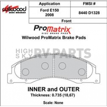 Wilwood Brakes Brake Pad - 150-D1328K