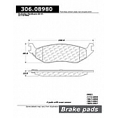 Stop Tech/ Power Slot Brake Pad - 306.08980