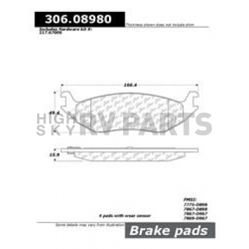Stop Tech/ Power Slot Brake Pad - 306.08980