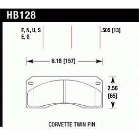 Hawk Performance Brake Pad - HB128E.505