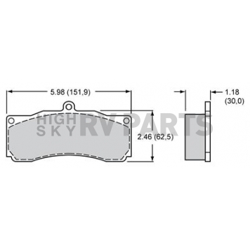 Wilwood Brakes Brake Pad - 15A-10253K