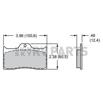 Wilwood Brakes Brake Pad - 15A-5734K-B