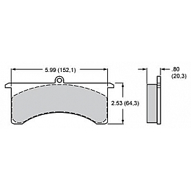 Wilwood Brakes Brake Pad - 15A-5736K