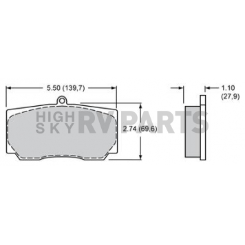 Wilwood Brakes Brake Pad - 15A-5741K-B