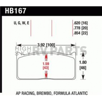 Hawk Performance Brake Pad - HB167G.620