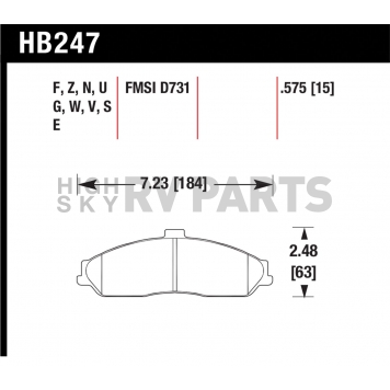 Hawk Performance Brake Pad - HB247W.575-1