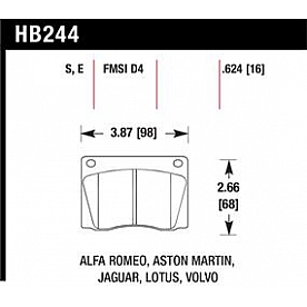 Hawk Performance Brake Pad - HB244S.624