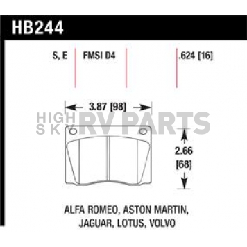 Hawk Performance Brake Pad - HB244S.624