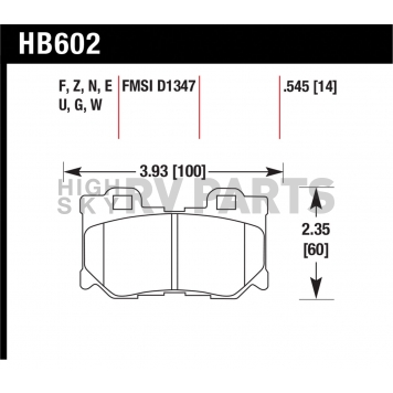 Hawk Performance Brake Pad - HB602G.545-1