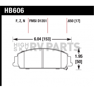 Hawk Performance Brake Pad - HB606N.650-1