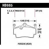 Hawk Performance Brake Pad - HB665Z.577