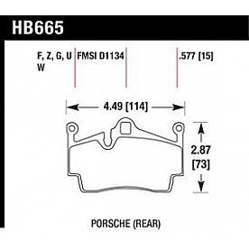 Hawk Performance Brake Pad - HB665Z.577