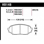 Hawk Performance Brake Pad - HB148S.560