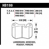 Hawk Performance Brake Pad - HB199S.702
