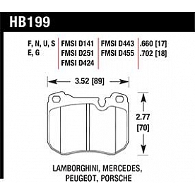 Hawk Performance Brake Pad - HB199S.702