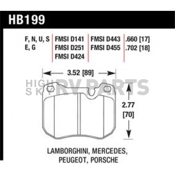 Hawk Performance Brake Pad - HB199S.702