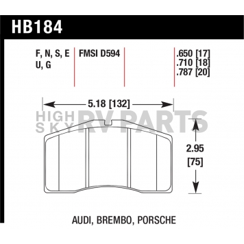 Hawk Performance Brake Pad - HB184E.650-1