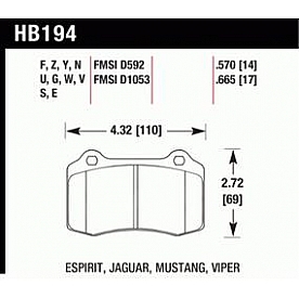 Hawk Performance Brake Pad - HB194G.665