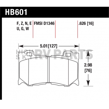 Hawk Performance Brake Pad - HB601E.626-1
