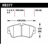 Hawk Performance Brake Pad - HB377S.760