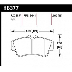 Hawk Performance Brake Pad - HB377S.760