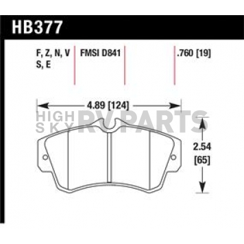 Hawk Performance Brake Pad - HB377S.760