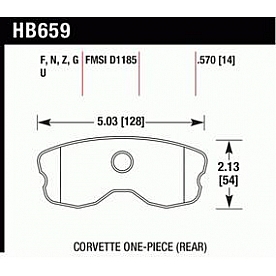 Hawk Performance Brake Pad - HB659G.570