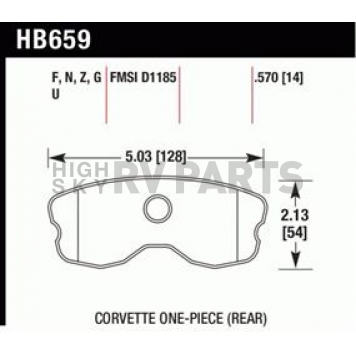 Hawk Performance Brake Pad - HB659G.570