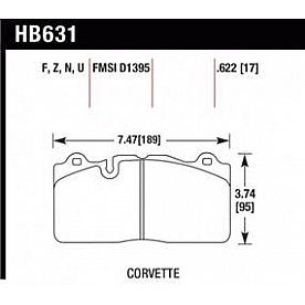 Hawk Performance Brake Pad - HB631U.622