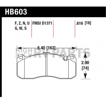 Hawk Performance Brake Pad - HB603N.616-1