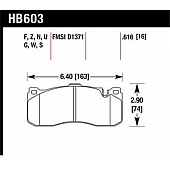Hawk Performance Brake Pad - HB603S.616