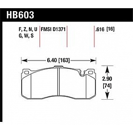 Hawk Performance Brake Pad - HB603S.616