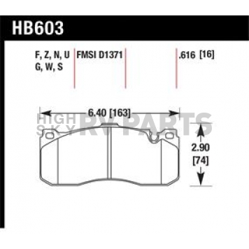 Hawk Performance Brake Pad - HB603S.616