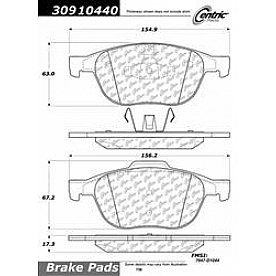 Stop Tech/ Power Slot Brake Pad - 309.10440
