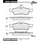 Stop Tech/ Power Slot Brake Pad - 309.10600
