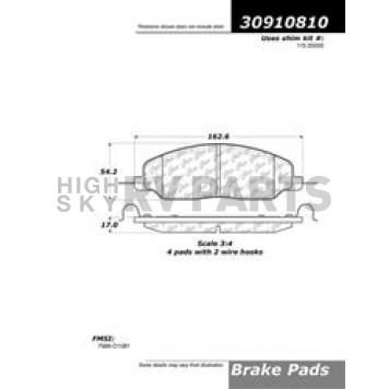 Stop Tech/ Power Slot Brake Pad - 309.10810