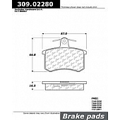 Stop Tech/ Power Slot Brake Pad - 309.02280