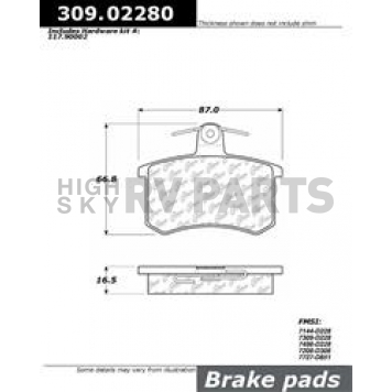 Stop Tech/ Power Slot Brake Pad - 309.02280