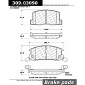 Stop Tech/ Power Slot Brake Pad - 309.03090