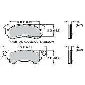 Wilwood Brakes Brake Pad - 150-9866K