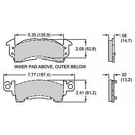Wilwood Brakes Brake Pad - 150-9866K