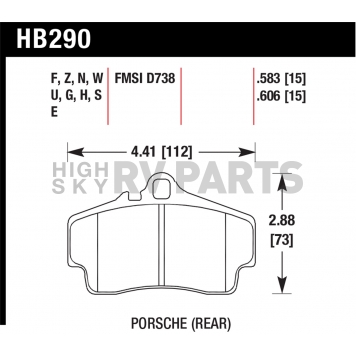 Hawk Performance Brake Pad - HB290Z.583-1