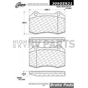 Stop Tech/ Power Slot Brake Pad - 309.05921