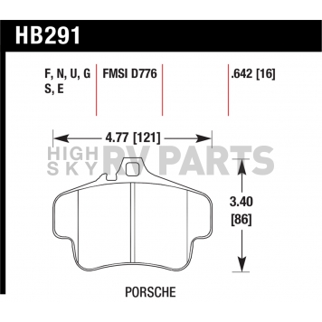Hawk Performance Brake Pad - HB291E.642-1